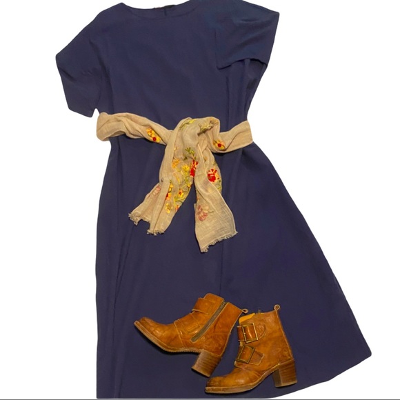 Dresses & Skirts - 2X Boho Chic Cotton/Linen. Blue Maxi Dress. NWOT